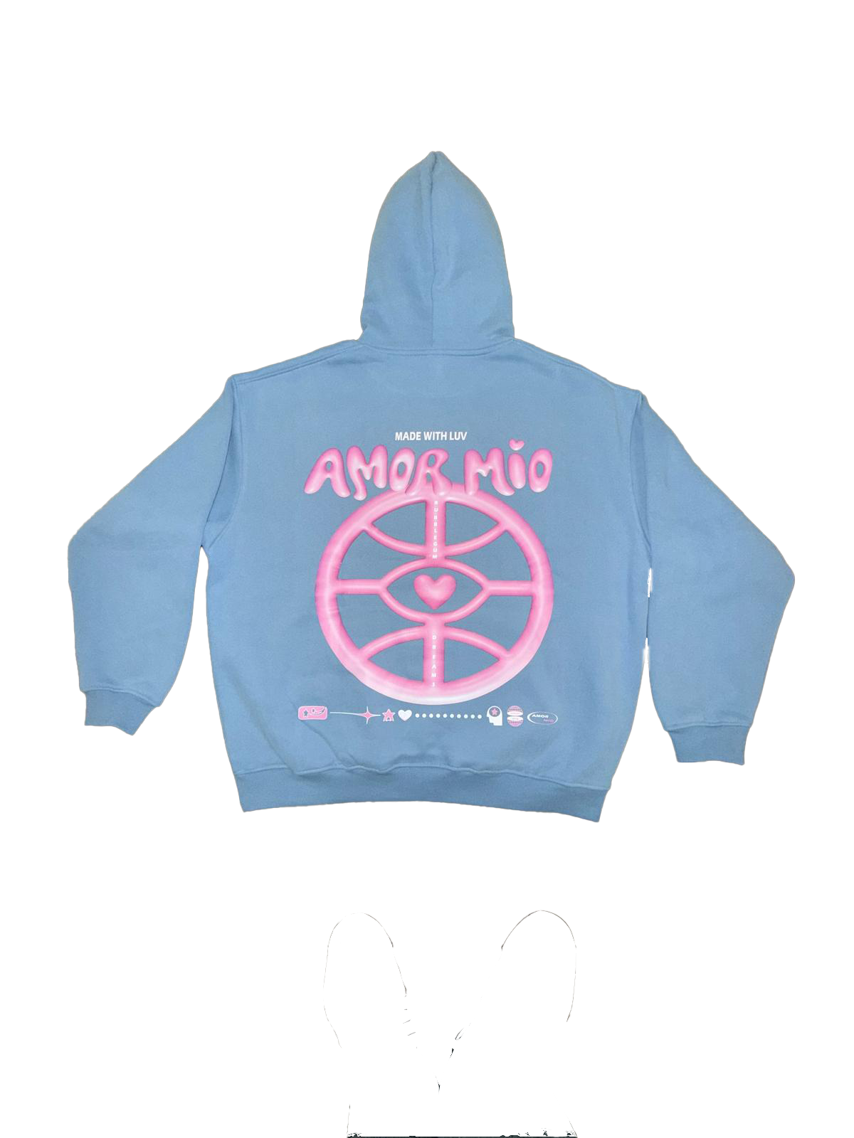 BubbleGum Dreams Oversized Unisex Hoodie